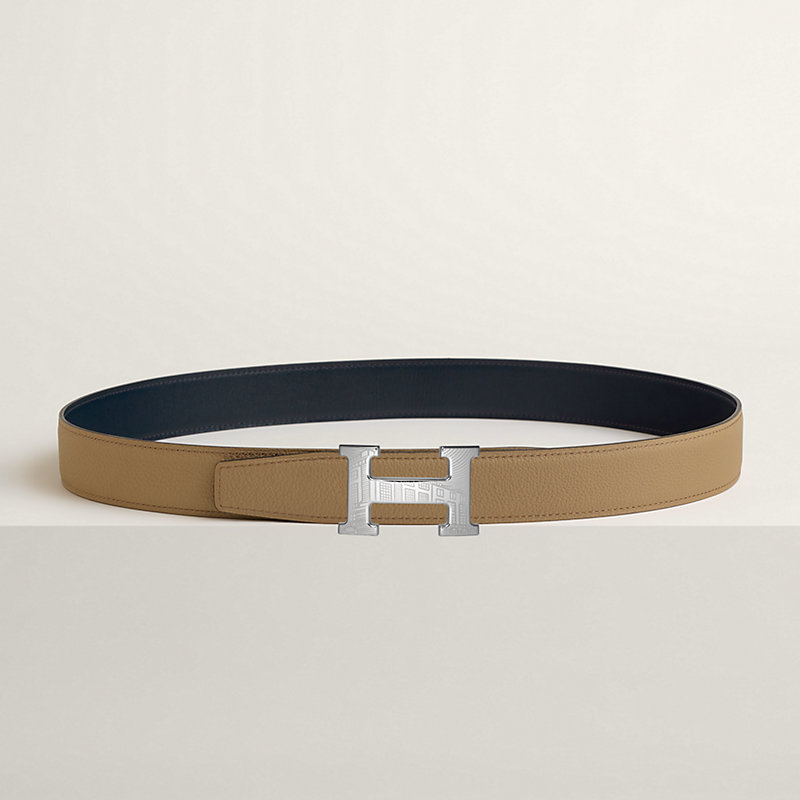 5382 Faubourg belt buckle & Reversible leather strap 32 mm