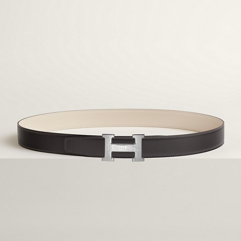 5382 Faubourg belt buckle & Reversible leather strap 32 mm