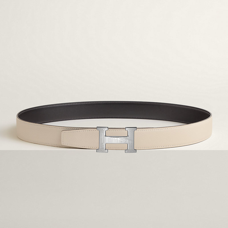 5382 Faubourg belt buckle & Reversible leather strap 32 mm