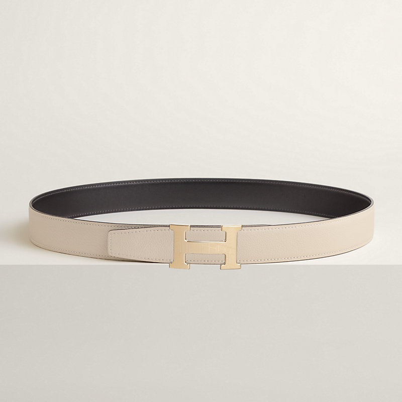 5382 Faubourg belt buckle & Reversible leather strap 32 mm