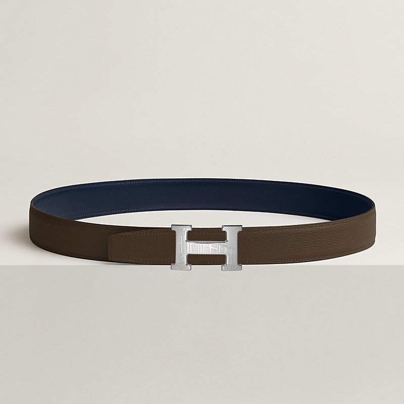 5382 Faubourg belt buckle & Reversible leather strap 32 mm