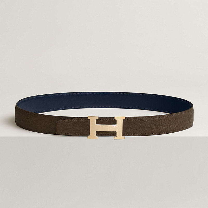 5382 Faubourg belt buckle & Reversible leather strap 32 mm