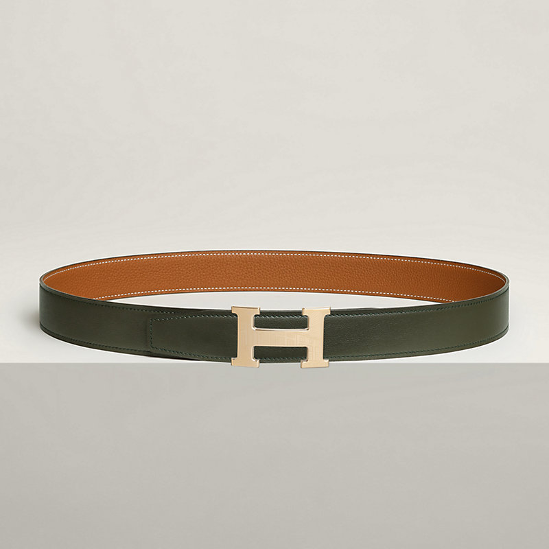 5382 Faubourg belt buckle & Reversible leather strap 32 mm