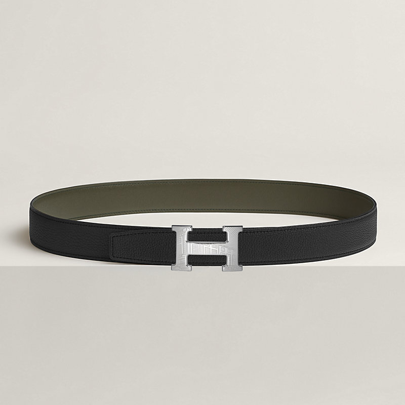 5382 Faubourg belt buckle & Reversible leather strap 32 mm