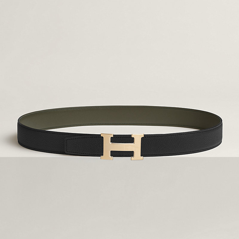 5382 Faubourg belt buckle & Reversible leather strap 32 mm