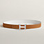 View: , 5382 Faubourg belt buckle & Reversible leather strap 32 mm