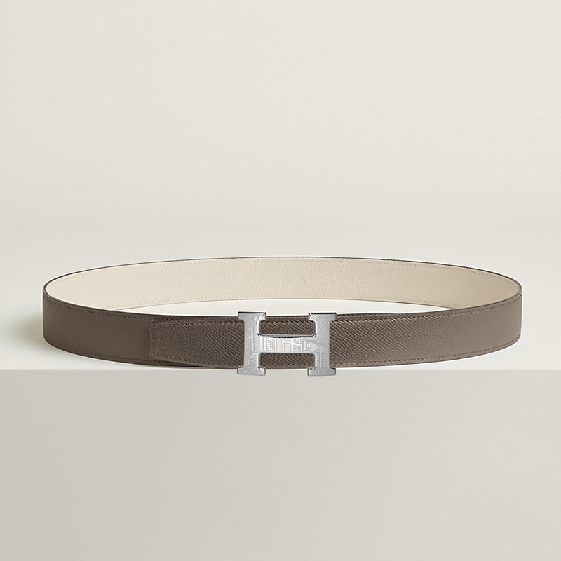 5382 Faubourg belt buckle & Reversible leather strap 32 mm