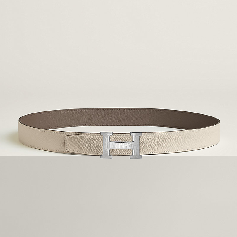 5382 Faubourg belt buckle & Reversible leather strap 32 mm