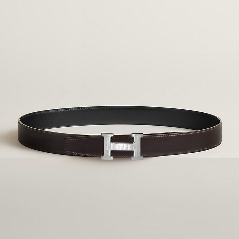 5382 Faubourg belt buckle & Reversible leather strap 32 mm