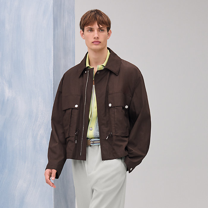 Zipped straight cut jacket | Hermès Mainland China Zipped straight cut jacket | Hermès Mainland China