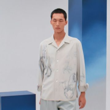 Tシャツ・カットソー A FERRETTI SS25 Draped shirt (A02091619 0327) OPTIMA LOGO S/S LINEN SHIRT – BlackEyePatch