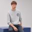 Crewneck sweater with Clou de Selle detail, gris clair, no stock