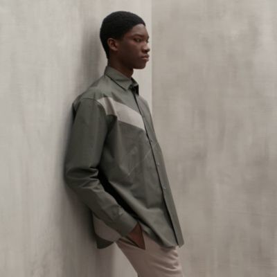 “赛马骑师”直筒宽松衬衫，当前为第2张（共6张）