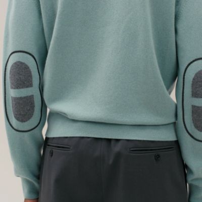 View: video, Cashmere "Maillon Chaine d'Ancre" crewneck sweater