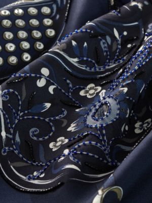 “鞍上世界”90珍品刺绣方巾, 视图: 细节, detail, 当前为第5张（共6张）