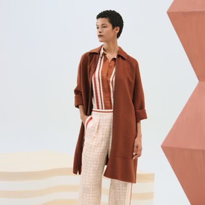 Wool zipped coat | Hermès Mainland China