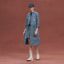 "Candy Libris" coat, bleu denim