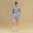 褶裥短裤, 丹宁蓝
