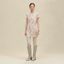 "Palefroi Remix" straight dress, beige avoine