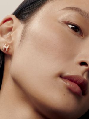Mini Pop H earrings, View: Worn, worn, view 3 of 3