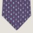 Chatrang tie 8&nbsp;cm, violet/ciel