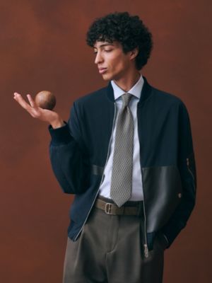 “马镫编织”领带, 视图: 图片：产品佩戴, worn, 当前为第2张（共2张）