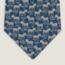 Zebres tie, marine/blanc/gris