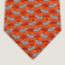 Zebres tie, orange/gris clair/orange foncé