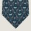 Giraffes tie, bleu marine/gris foncé/gris clair