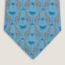 Giraffes tie, azur/gris clair/denim