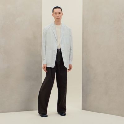 "Carreaux mouchoir" Rive Gauche jacket shirt, short model, View: video, view 2 of 8