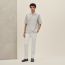 "Eperon d'Or 3D Ray" short-sleeve straight cut shirt, gris