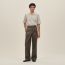 "Eperon d'Or 3D Ray" short-sleeve straight cut shirt, craie