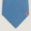 Unie Fer a Cheval tie, bleu moyen/orange