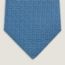 H Trefles tie, bleu moyen