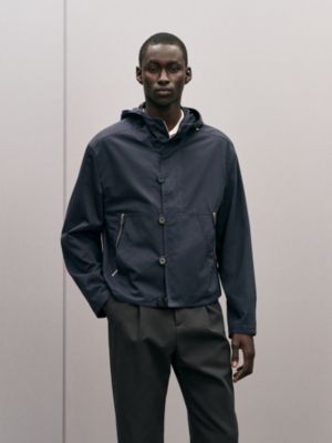 "Neo pique" hooded jacket, View: Worn, worn, view 2 of 7