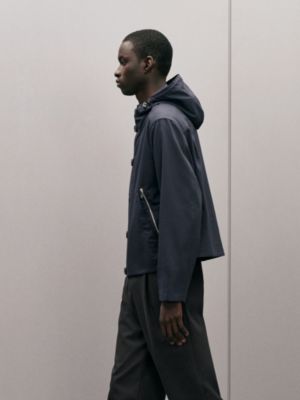 "Neo pique" hooded jacket, View: Worn, worn, view 3 of 7