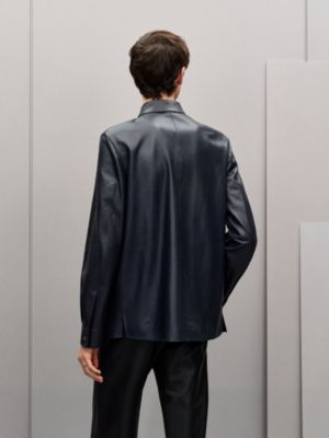 印花小牛皮外套式衬衫, 视图: 图片：产品佩戴, worn, 当前为第3张（共8张）