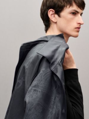 印花小牛皮外套式衬衫, 视图: 图片：产品佩戴, worn, 当前为第6张（共8张）