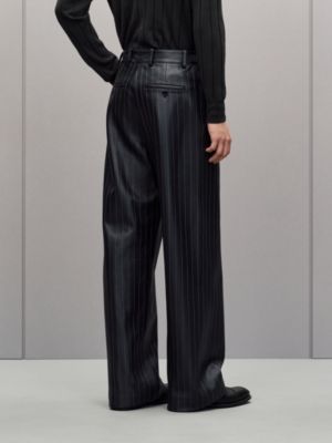 “细条纹”Malte小牛皮长裤, 视图: 图片：产品佩戴, worn, 当前为第4张（共6张）