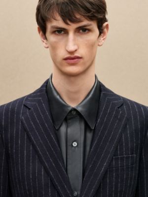 “粉笔条纹”24 Relax羊毛夹克，短款, 视图: 图片：产品佩戴, worn, 当前为第5张（共7张）
