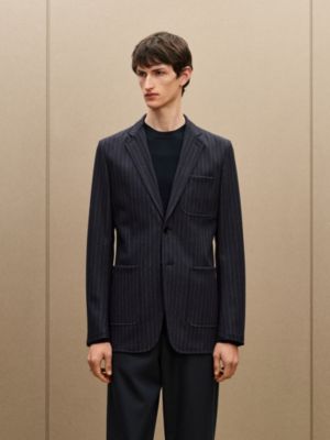 “Rayure technique”24 Relax夹克，短款, 视图: 图片：产品佩戴, worn, 当前为第3张（共8张）