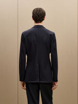 “Rayure technique”24 Relax夹克，短款, 视图: 图片：产品佩戴, worn, 当前为第4张（共8张）