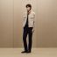 Jacket shirt with gusset pocket, craie