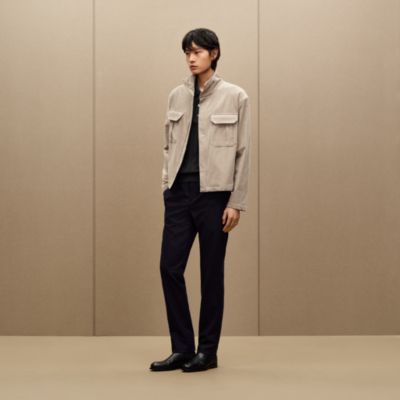 Jacket shirt with gusset pocket