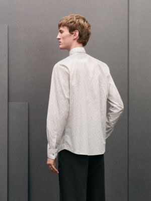 "Quadrigalop" straight cut shirt with Louis collar, View: Worn, worn, view 3 of 6