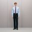 Fitted shirt with Faubourg collar, bleu pâle, no stock