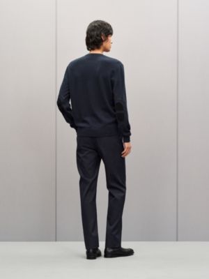 "Maillon Chaine d'Ancre" crewneck cashmere sweater, View: Worn, worn, view 4 of 6