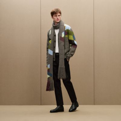 "New Mix and Patch" buttoned cardigan