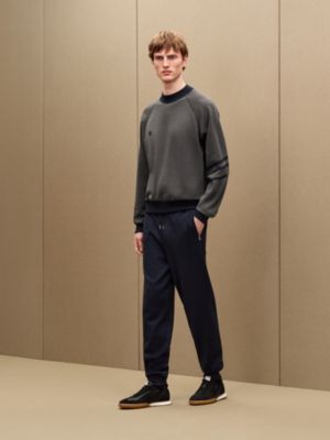 "H Golf" reversible crewneck sweater, View: Worn, worn, view 2 of 8